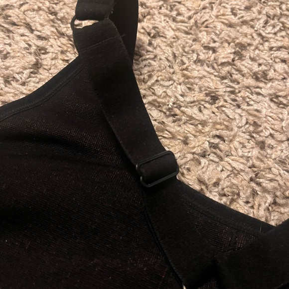 Fabletics Black/Pink/Green Sports Bra - Picture 2 of 4